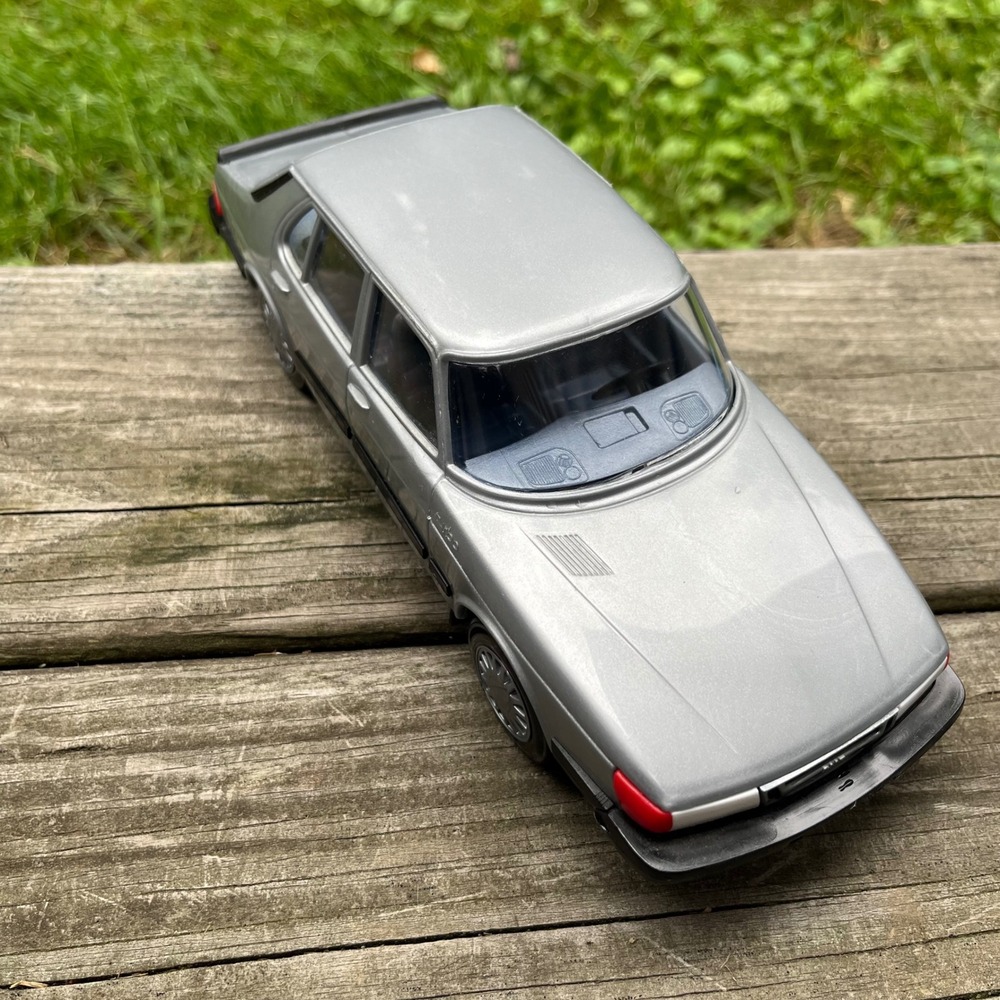 Vtg 1984 Saab 900 Turbo Dealer Promo Model 1:20 Stahlberg Finland Silver Rare